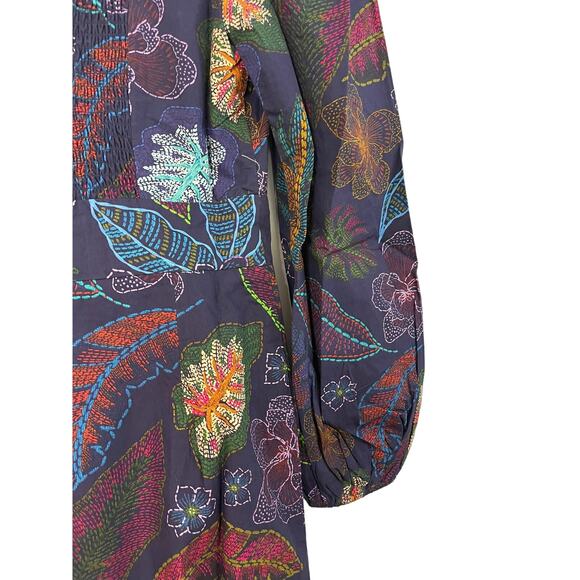 NWT Allison New York Flora Mini Dress in Navy Floral - 4 - Picture 10 of 13